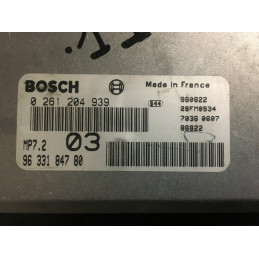 ECU MOTOR BOSCH MP7.2 0261204939 PSA 9633184780