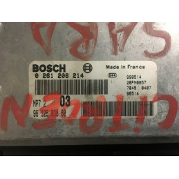 ECU MOTOR BOSCH MP7.2 0261206214 PSA 9632693880