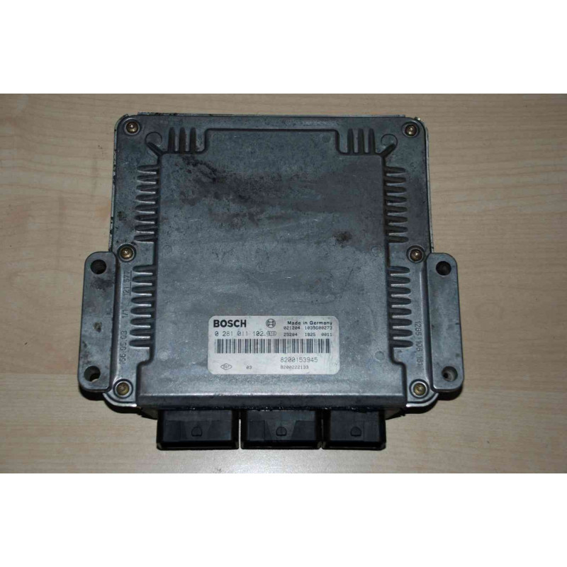 ECU BOSCH EDC15C3-4.2 0281011102 RENAULT SCENIC I 1.9 DCI 75KW 102CV 8200153945 8200222133 - SW / 8200310760 / 6401