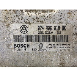 ECU MOTOR BOSCH EDC15VM+2.V3 0281011385 VAG 074906018BK