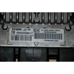 ECU MOTOR SIEMENS SID 804 5WS40068C-T PSA HW 9648624280 SW 9652888580 -  CON INMOVILIZADOR ANULADO (INMO / IMMO OFF)