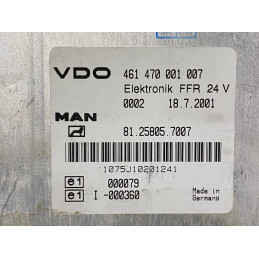 ECU FFR VDO 461470001007 MAN 81.25805.707