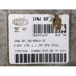 ECU MOTOR MAGNETI MARELLI IAW 6F.SB 61602.015.02 FIAT 7787316