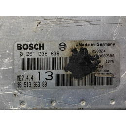 ENGINE ECU BOSCH ME7.4.4 0261206606 PSA 9651396380 - WITH DISABLED IMMOBILIZER (IMMO OFF)