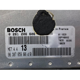 ECU MOTOR BOSCH ME7.4.4 0261206606 PSA 9638765980 - CON INMOVILIZADOR ANULADO (INMO / IMMO OFF)