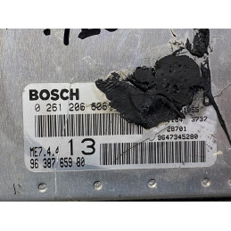 ECU MOTOR BOSCH ME7.4.4 0261206606 PSA 9638765980 - CON INMOVILIZADOR ANULADO (INMO / IMMO OFF)