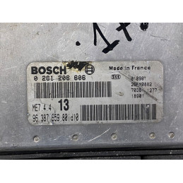 ECU MOTOR BOSCH ME7.4.4 0261206606 PSA 9638765980 - CON INMOVILIZADOR ANULADO (INMO / IMMO OFF)