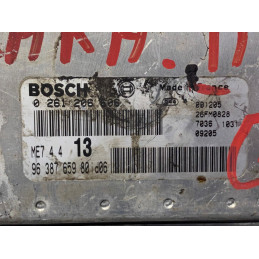 ECU MOTOR BOSCH ME7.4.4 0261206606 PSA 9638765980 - CON INMOVILIZADOR ANULADO (INMO / IMMO OFF)