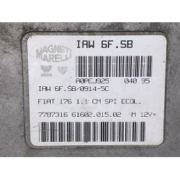 ECU MOTOR MAGNETI MARELLI IAW 6F.SB 61602.015.02 FIAT 7787316