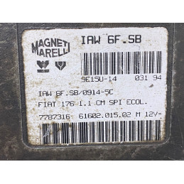 ECU MOTOR MAGNETI MARELLI IAW 6F.SB 61602.015.02 FIAT 7787316