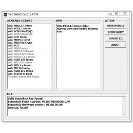 CALCULADORA BASICA VAG IMMO WFS4 / WFS5 - INCLUYE DONGLE USB