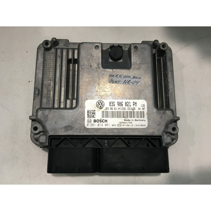 ECU MOTOR BOSCH EDC16U34-3.41 0281014061 VAG 03G906021PM