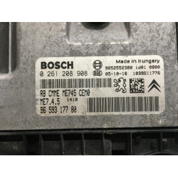 ECU MOTOR BOSCH ME7.4.5 0261208908 PSA 9659317780