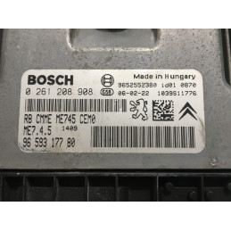 ECU MOTOR BOSCH ME7.4.5 0261208908 PSA 9659317780