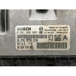 ECU MOTOR BOSCH ME7.4.5 0261208908 PSA 9662467480