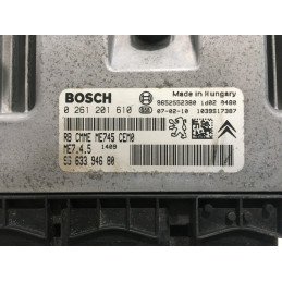 ECU MOTOR BOSCH ME7.4.5 0261201610 PSA 9663394680