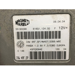 ECU MOTOR MAGNETI MARELLI IAW 4AF.SP 61601.124.00 FIAT 55190098