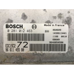 ECU MOTOR BOSCH EDC15C2-11.2 0281012463 PSA 9661145580