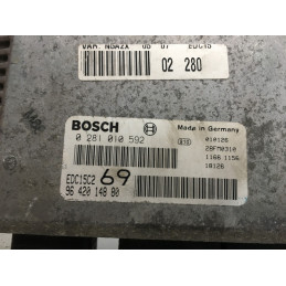 ECU BOSCH EDC15C2-11.1 0281010592 PEUGEOT 306 I (N5) 2.0 HDI 66KW 90HP RHY 9642014880 - WITH DISABLED IMMOBILIZER (IMMO OFF)