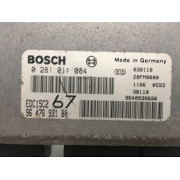 ECU BOSCH EDC15C2-11.1 0281011084 CITROEN XSARA PICASSO I 2.0 HDI 66KW 90CV RHY 9647693180 - CON INMOVILIZADOR ANULADO