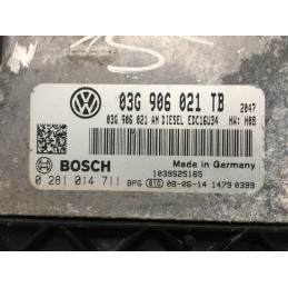 ECU MOTOR BOSCH 16U34-3.41 0281014711 VAG 03G906021TB