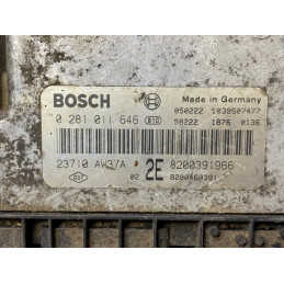 ECU BOSCH EDC16C3-10.22 0281011646 NISSAN PRIMERA (P12) 1.9 DCI 88KW 120HP 23710AW37A RENAULT 8200391966 8200460391