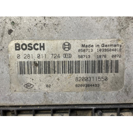 ECU MOTOR BOSCH EDC15C13-6.2 0281011724 RENAULT 8200311550 8200384493