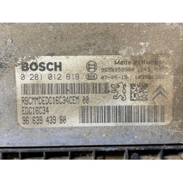 ECU MOTOR BOSCH EDC16C34-4.11 0281012619 PSA 9663943980