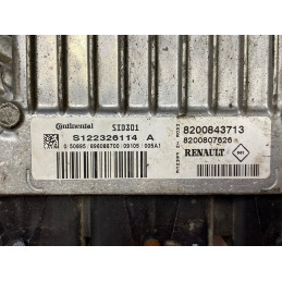 ECU SIEMENS / CONTINENTAL SID301 S122326114A RENAULT MEGANE II 1.5 DCI 78KW 106HP 8200843713 8200807626 / SW 8201128997 - VIRGIN