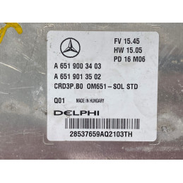 ECU MOTOR DELPHI CRD3P.B0 28537659 MERCEDES A6519003403 A6519013502