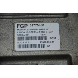ECU MAGNETI MARELLI MJD 6JF.S1 71600.005.04 FIAT PANDA 1.3 JTD 70HP 51775008 / SW 1092S163 / WITH IMMO OFF