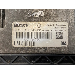 ECU MOTOR BOSCH EDC16C9-3.12 0281012549 OPEL 55198922 BR