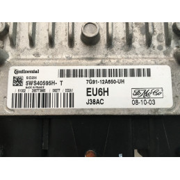 ECU MOTOR SIEMENS VDO SID206 5WS40595H-T FORD 7G91-12A650-UH EU6H