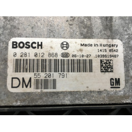 ECU MOTOR BOSCH EDC16C39-5.11 0281012868 OPEL 55201791 DM