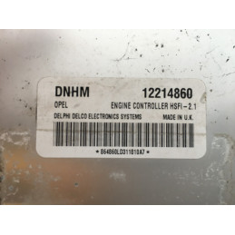 ECU MOTOR DELPHI DELCO HSFI-2.1 OPEL 12214860 DNHM