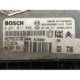 ECU MOTOR BOSCH EDC16C34-4.11 0281013868 PSA 9663755480