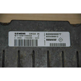 ECU MOTOR SIEMENS SIRIUS 35 S110919502J RENAULT 8200200577