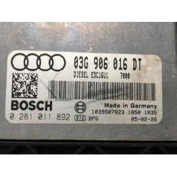 ECU MOTOR BOSCH EDC16U1-5.41 0281011892 VAG 03G906016DT