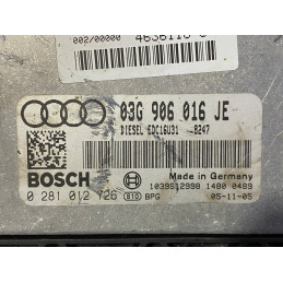 ECU MOTOR BOSCH EDC16U31 0281012726 VAG 03G906016JE