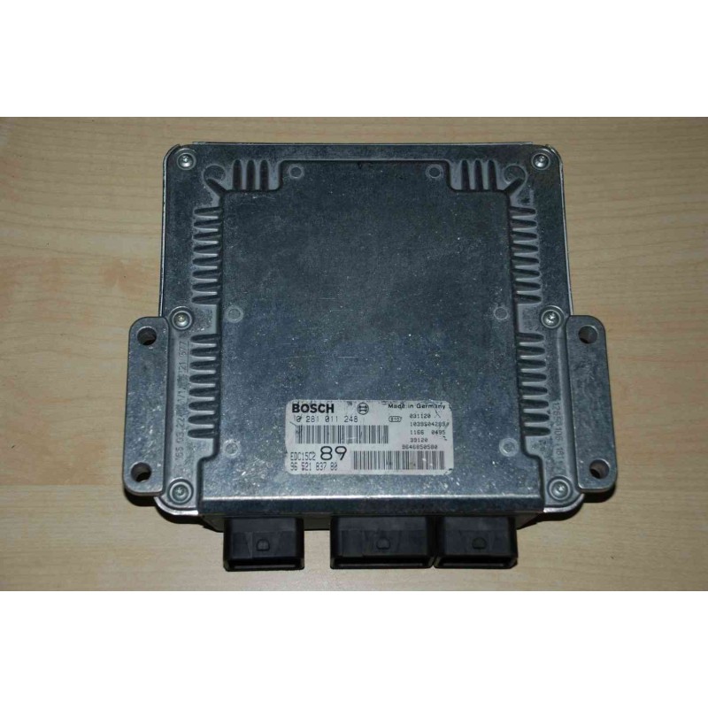 ECU BOSCH EDC15C2-11.2 0281011248 PEUGEOT 307 2.0 HDI 9652183780 - CON INMOVILIZADOR ANULADO (INMO / IMMO OFF)