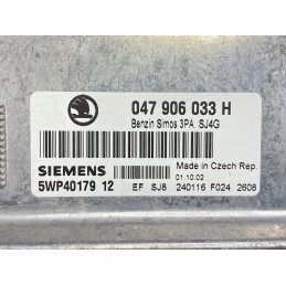 ECU MOTOR SIEMENS SIMOS 3PA 5WP4017912 VAG 047906033H