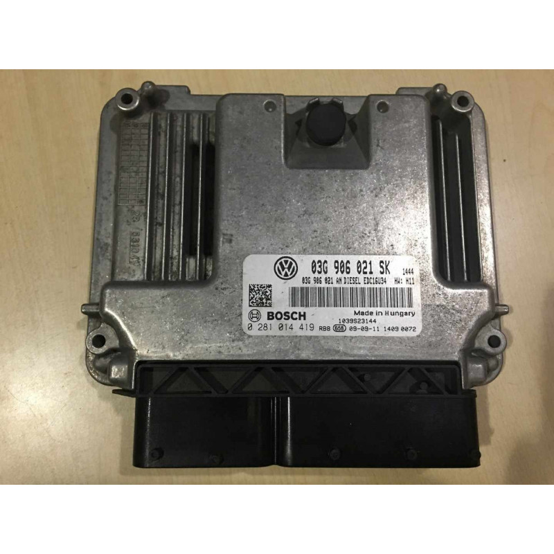 ECU MOTOR BOSCH EDC16U34-3.41 0281014419 VAG 03G906021SK ECU MOTOR BOSCH EDC16U34-3.41 0281014419 VAG 03G906021SK