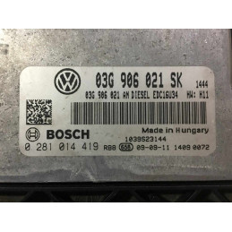 ECU MOTOR BOSCH EDC16U34-3.41 0281014419 VAG 03G906021SK