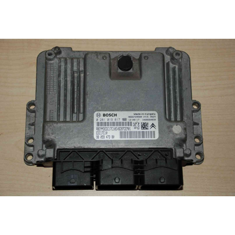 ECU MOTOR BOSCH EDC17C10 0281019817 PSA 9605947380