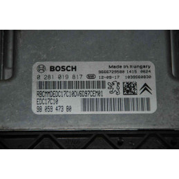 ECU MOTOR BOSCH EDC17C10 0281019817 PSA 9605947380