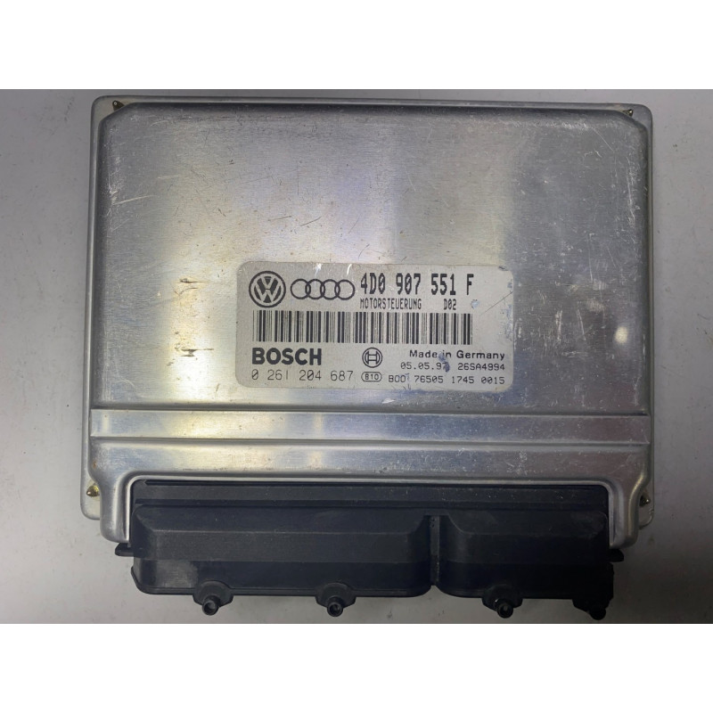 ENGINE ECU BOSCH M3.8.2 0261204687 VAG 4D0907551F ENGINE ECU BOSCH M3.8.2 0261204687 VAG 4D0907551F