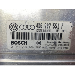 ENGINE ECU BOSCH M3.8.2 0261204687 VAG 4D0907551F