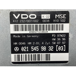 ECU MOTOR VDO 412.232/007/002 MERCEDES 0215459832