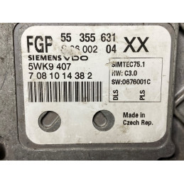 ECU MOTOR SIEMENS VDO SIMTEC 75.1 5WK9407 OPEL 55355631