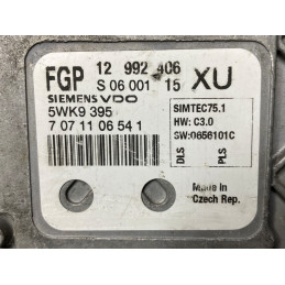 ECU MOTOR SIEMENS VDO SIMTEC 75.1 5WK9395 OPEL 12992406